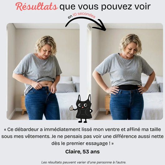 Ceinture amincissante CelluCore™ pour ventre plat et taille fine, modèle avec design ajusté et finition élégante.